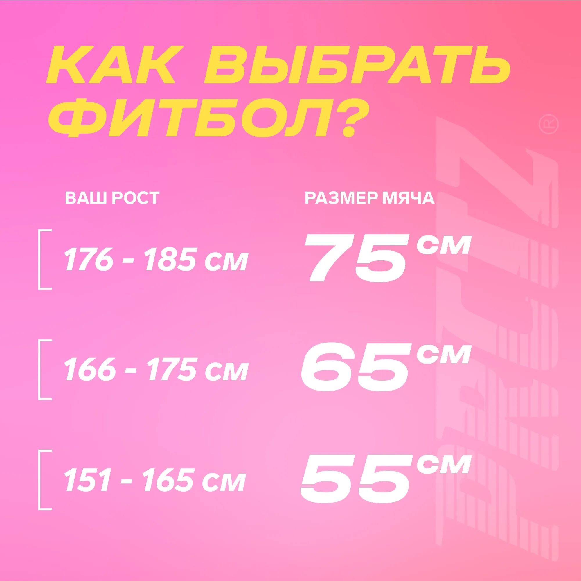 Мяч гимнастический PRCTZ GYM BALL ANTI-BURST, 75 см.