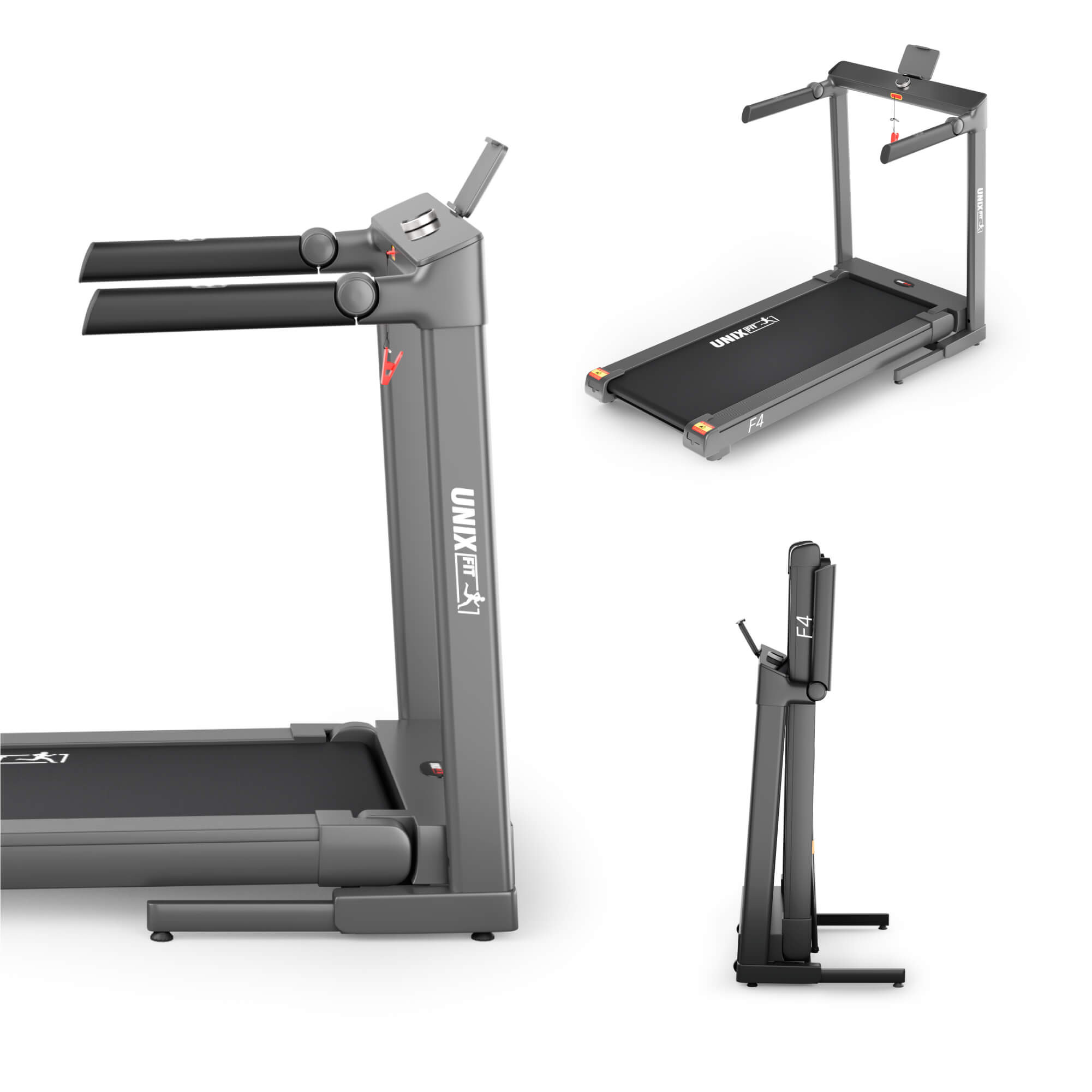 Беговая дорожка UNIX Fit Hi-tech F4 космический серый