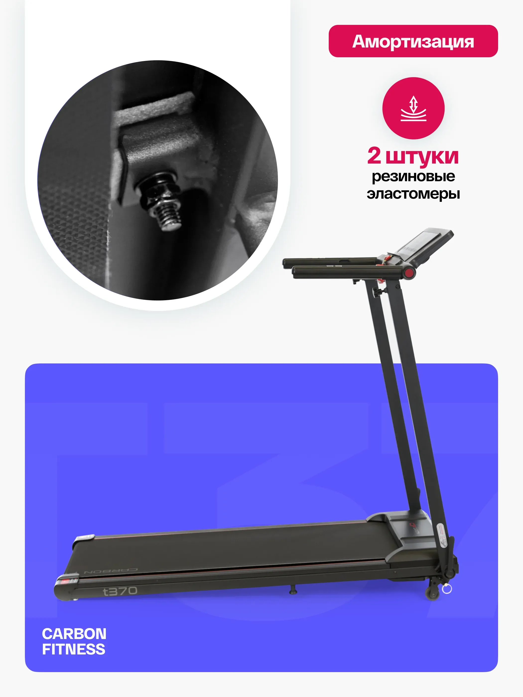 Беговая дорожка домашняя CARBON FITNESS T370