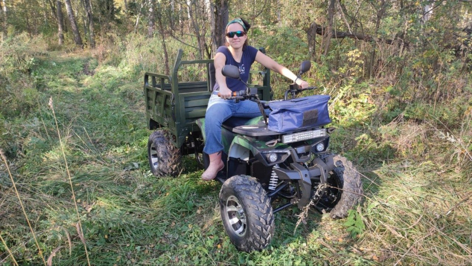 Квадроцикл грузовой GreenCamel Сахара A015 (72V 1500W R10alum) пониженная